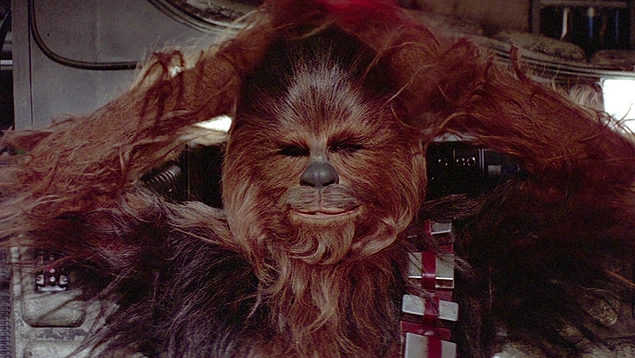 Wookie kostyumları insan saçından düzəldilmişdir.