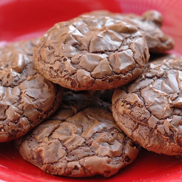 5. Kek hamurundan kurabiye yapılabileceğinin en güzel kanıtı işte Brownie Kurabiye