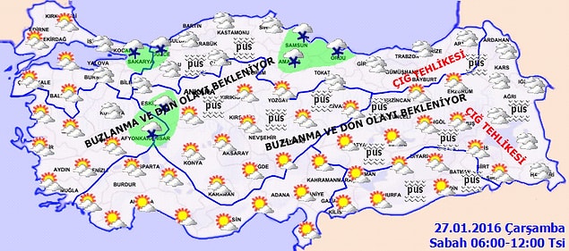 BÖLGELERİMİZDE HAVA