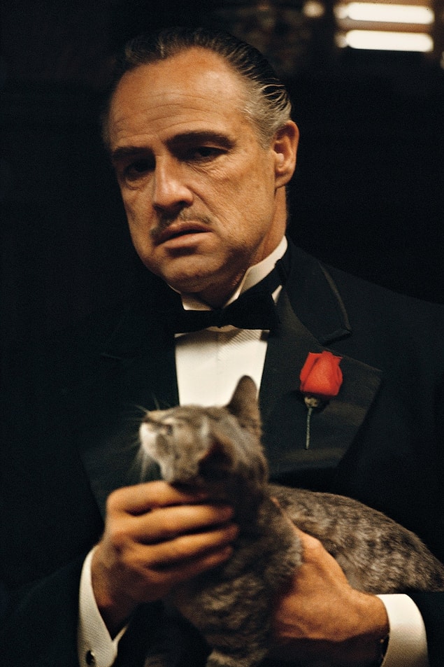 12. Vito Corleone karakteri ile Marlon Brando ve onun gençliğini canlandıran Robert De Niro.
