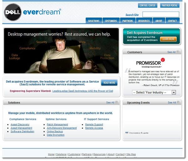 3. 1998'de, sonradan Dell tarafından satın alınan IT şirketi Everdream Corporation'a yatırım yaptı.