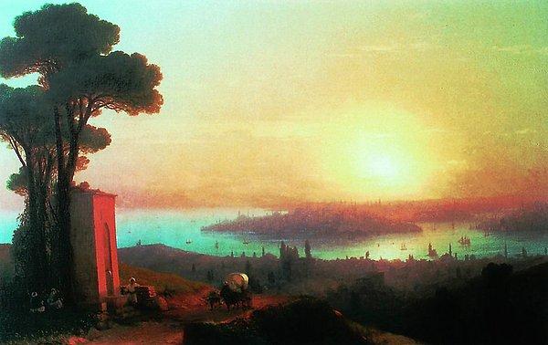 12. Gün batımı - Ivan Aivazovsky (1870)