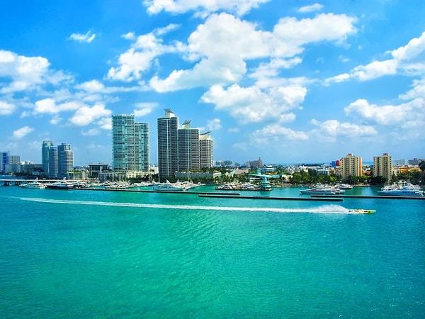 18. Miami, A.B.D.: 7.3 milyon yabancı ziyaretçi