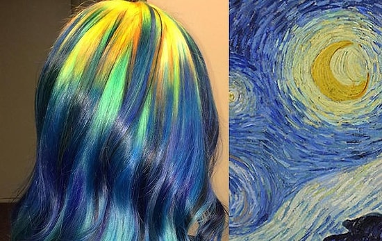 Новый тренд – волосы, как полотна известных мастеров