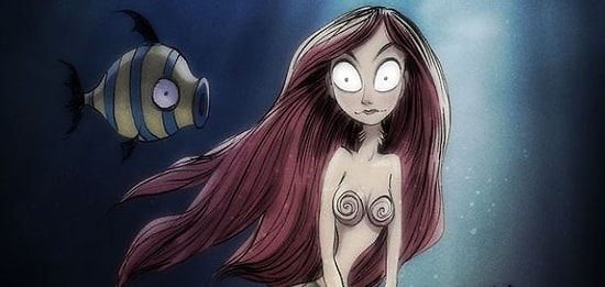 Тим Бёртон vs. Дисней: мрачноватые иллюстрации