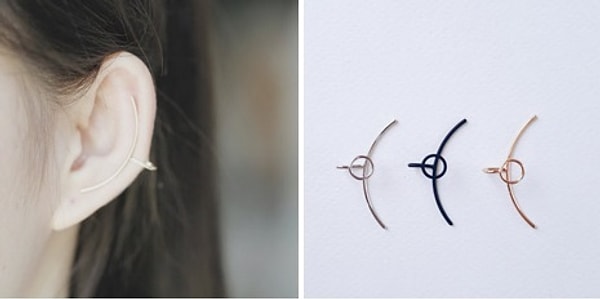 5. Едва заметный пирсинг клаймбер.