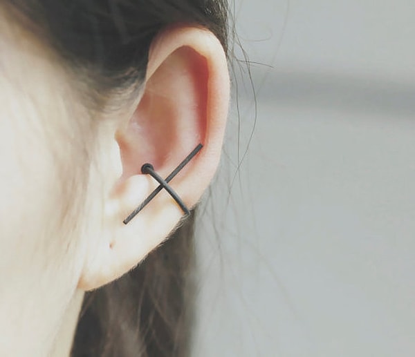 8. Крутой кафф из окисленного металла.