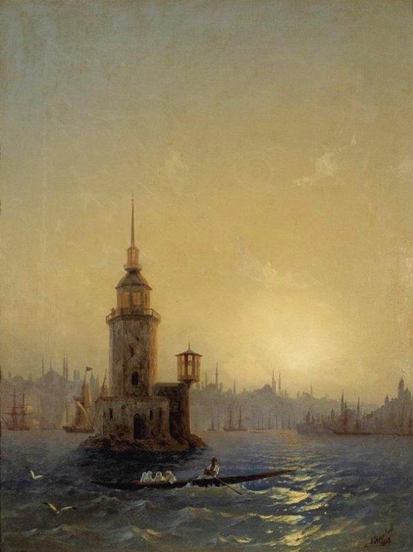 9. Kız Kulesi - Ivan Aivazovsky (1848)
