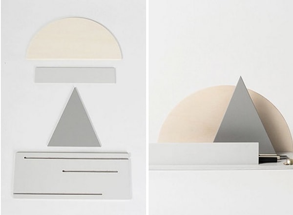 10. Складывающийся органайзер для канцелярской мелочи. Выглядит, как гора на фоне заката: