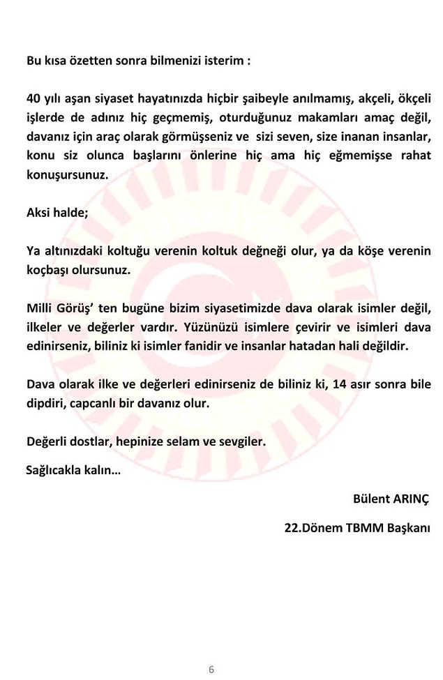 'Ya altınızdaki koltuğu verenin koltuk değneği olur, ya da köşe verenin koçbaşı olursunuz'
