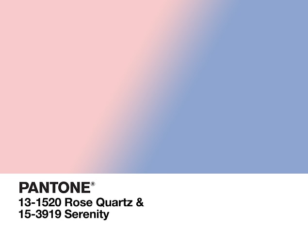 Her yıl tek bir renk açıklayan Pantone, 2016'da değişikliğe gitti ve iki ton açıkladı. İşte bu yılın en moda renkleri; Rose Quartz ve Serenity!