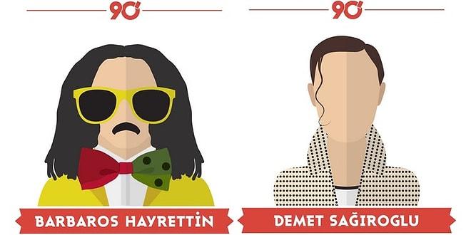 90'lar Türk Pop Müziğine Damga Vuran Şarkıcılar İçin Yapılmış 16 Enfes İllüstrasyon