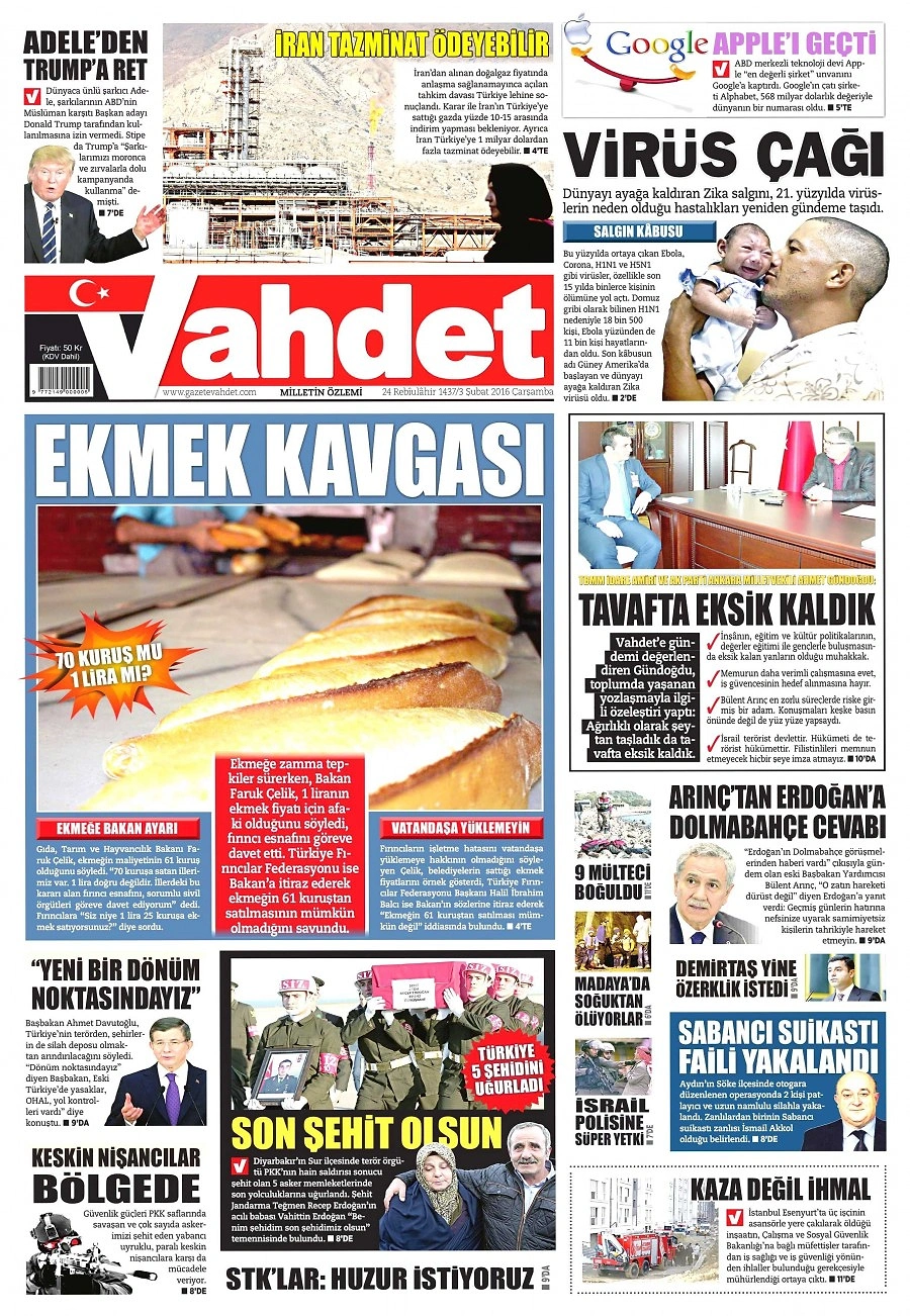 3 Şubat 2019 Çarşamba 3 Şubat 2019 Çarşamba