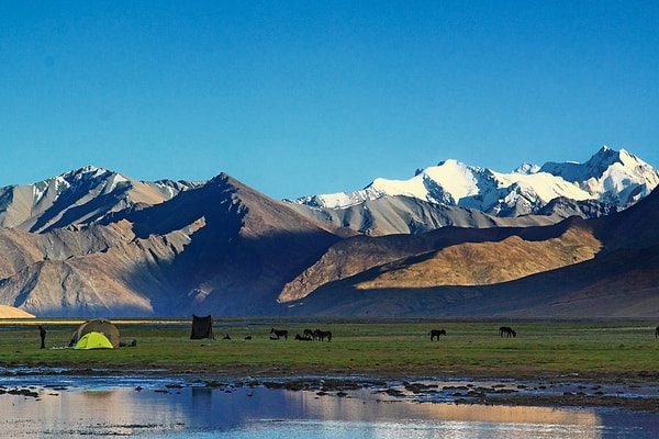 24. Дальняя граница заповедника Цоморари, Ладакх, Джамму и Кашмир