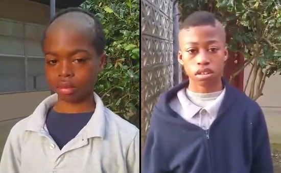 Kötü Karne Getiren Çocuklar, Babaları Tarafından Sanatsal Saç Traşı ile Cezalandırıldı