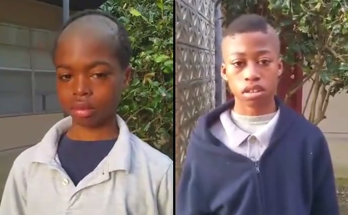 Kötü Karne Getiren Çocuklar, Babaları Tarafından Sanatsal Saç Traşı ile Cezalandırıldı