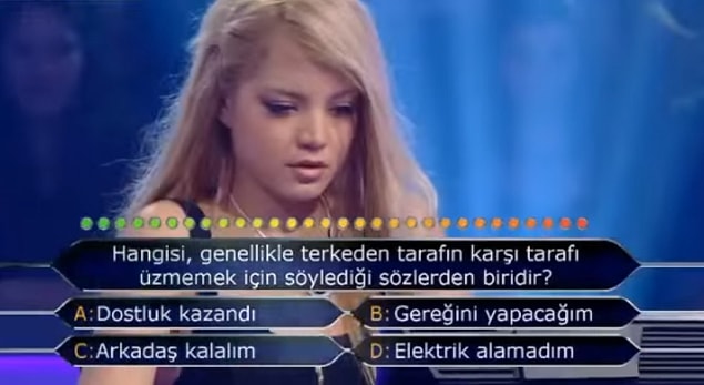 19. Hangisi, genellikle terkeden tarafın karşı tarafı üzmemek için söylediği sözlerden biridir?