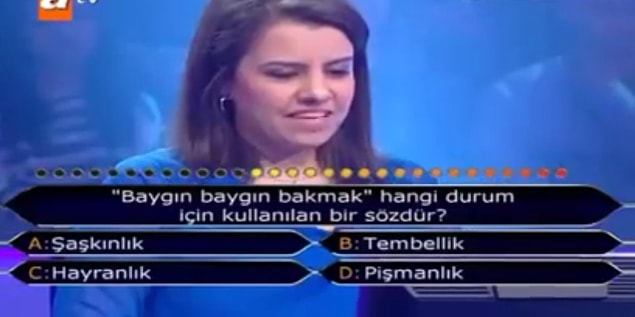 17. "Baygın baygın bakmak" hangi durum için kullanılan bir sözdür?