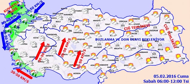 BÖLGELERİMİZDE HAVA