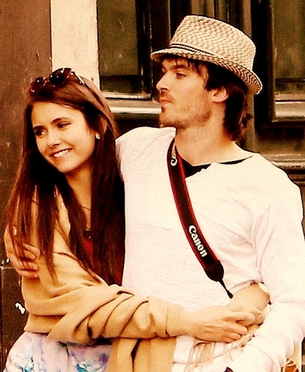 8. Йен Сомерхолдер и Нина Добрев