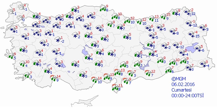 Ülke Genelinde Yağmur ve Kar Yağışı Bekleniyor