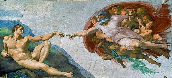 9. Adem'in Yaratılışı - Michelangelo