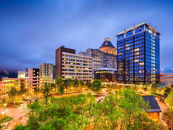 22. Гринсборо, Северная Каролина.