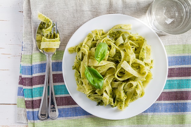 7. Basil Pesto Pasta