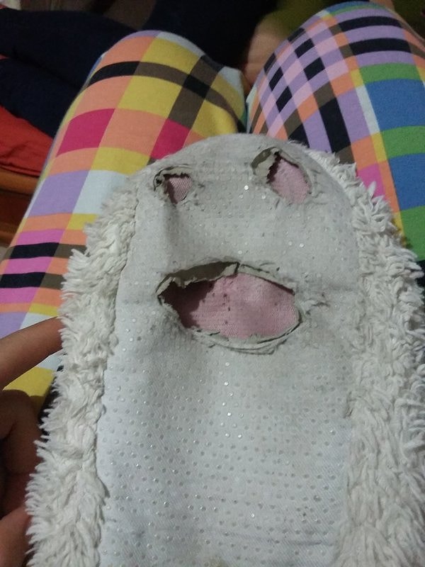 1. Довольный своей участью тапок:)