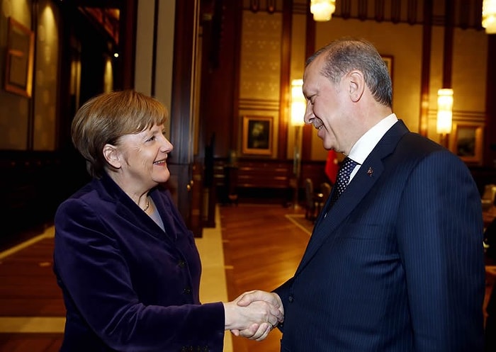 Cumhurbaşkanı Erdoğan Merkel'le Görüştü