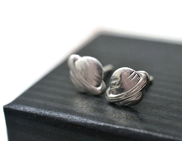 6. Сережки "Сатурн":