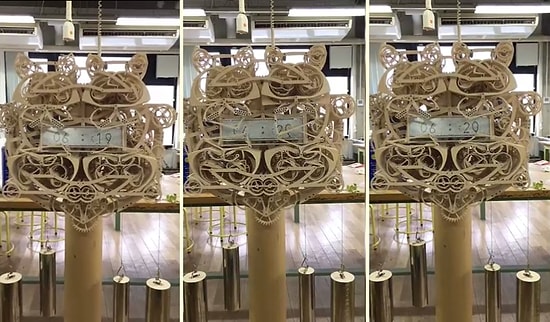 Büyüleyici Mekanizmasıyla Rakamları Kendi Yazan Tam Otomatik Saat