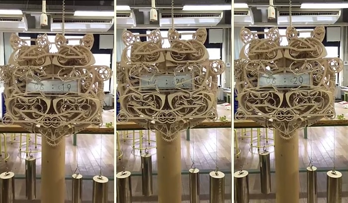 Büyüleyici Mekanizmasıyla Rakamları Kendi Yazan Tam Otomatik Saat