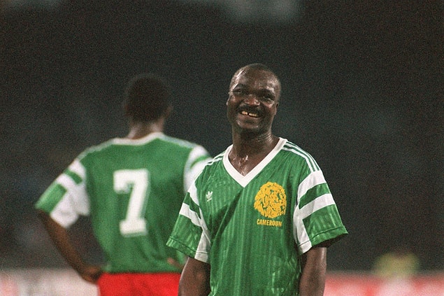 26. Kamerun hiçbir şey olmasa bile biz seni "Roger Milla" ile sevdik...