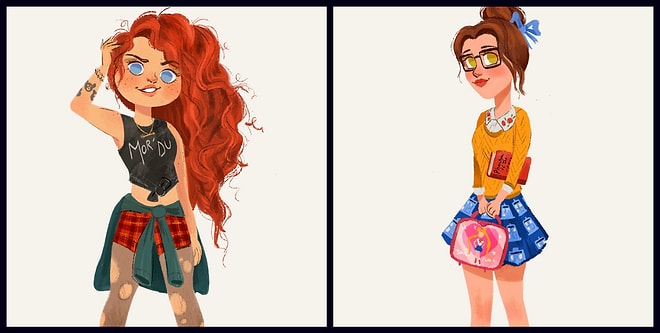 10 современных принцесс: взгляд художника