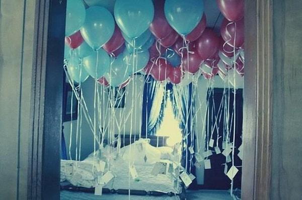 1. Ev ya da oda fark etmez balon her zaman iyi bir fikir olacaktır!