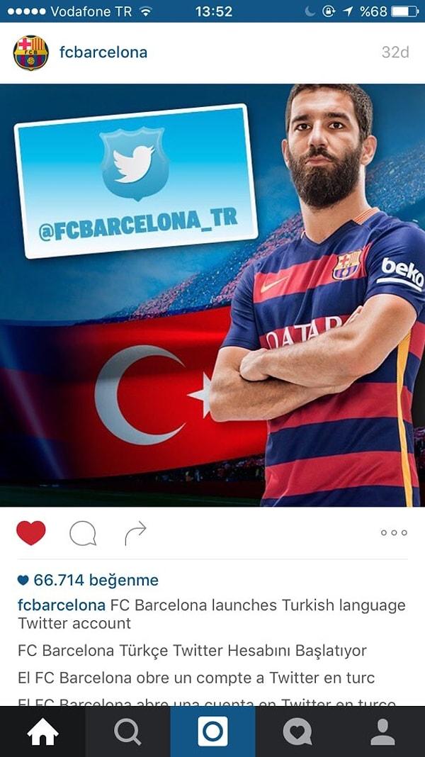 2. Barcelona Türkçe Twitter sayfası açıldı