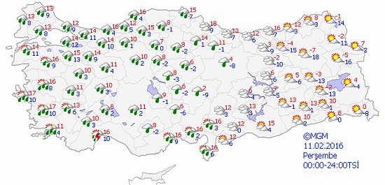 Meteoroloji'den Kuvvetli Yağış ve Kuvvetli Rüzgâr Uyarısı
