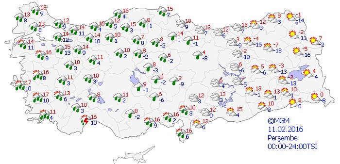 Meteoroloji'den Kuvvetli Yağış ve Kuvvetli Rüzgâr Uyarısı