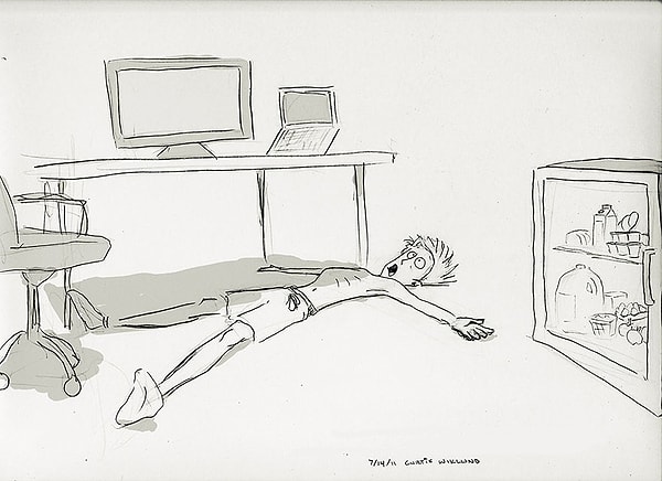 7. Когда моя жена уезжает, я перестаю есть и спать