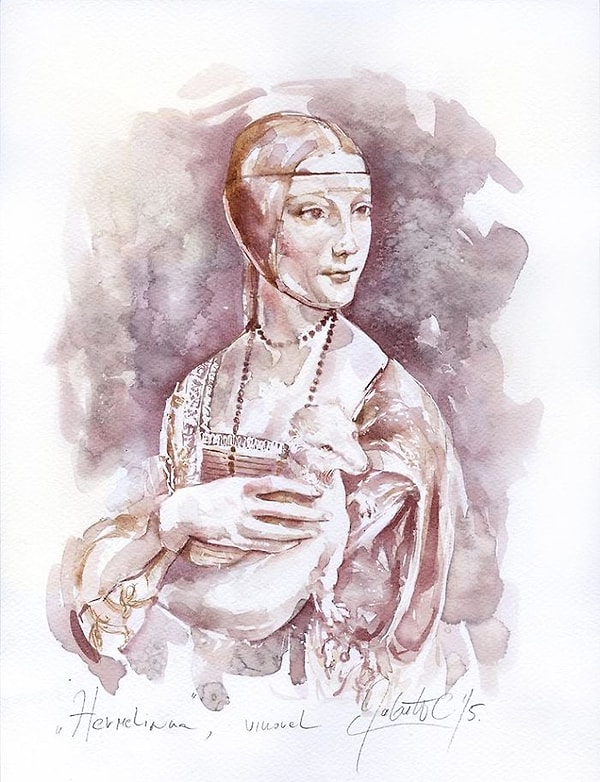 4. Дама с горностаем, Леонардо да Винчи
