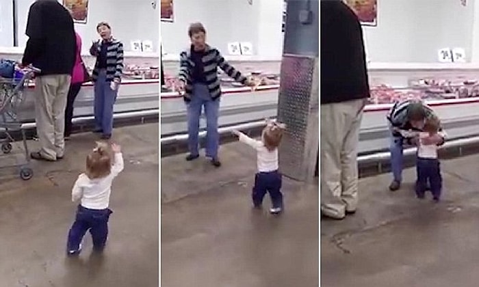 Etrafındaki İnsanlara Kucak Açıp Selamlayan Ufaklıktan Sevimlilik Patlaması