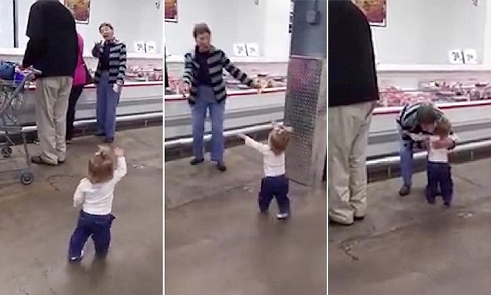 Etrafındaki İnsanlara Kucak Açıp Selamlayan Ufaklıktan Sevimlilik Patlaması