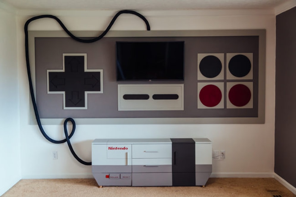 Старую игровую комнату переделали в бессмертные воспоминания о Нинтендо