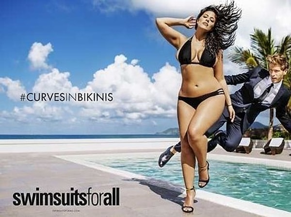 4. Но и до этого Эшли успела побывать на обложках журналов. Она рекламировала бренд Swimsuits for All.