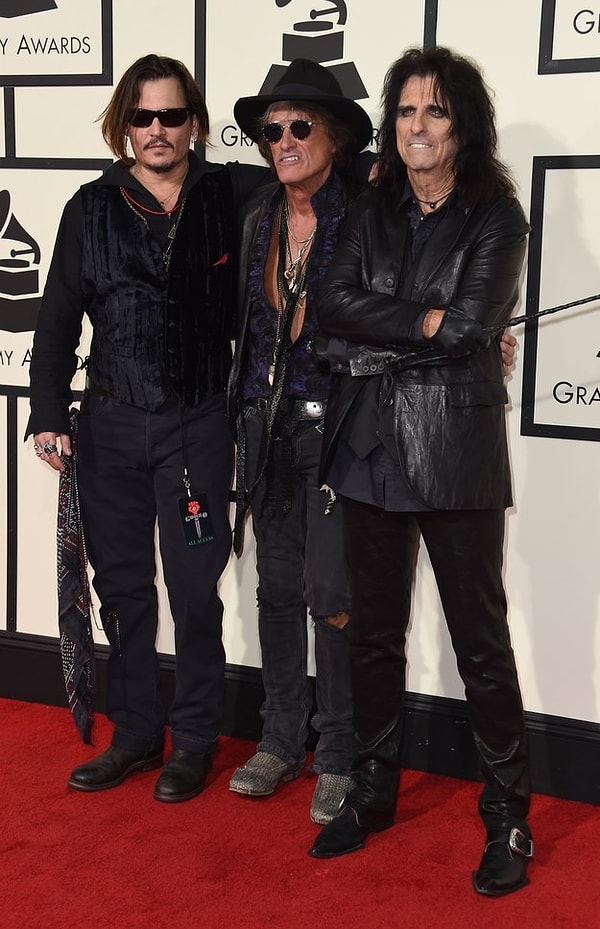 38. Элис Купер, Джо Пэрри и Джонни Депп