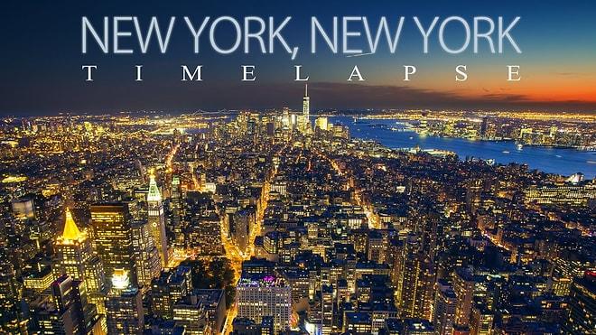 Timelapse Görüntüleriyle Özgürlükler Şehri New York