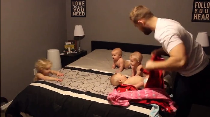 Dört Çocuğunu Giydirmeye Çalışan Babanın Amansız Mücadelesi