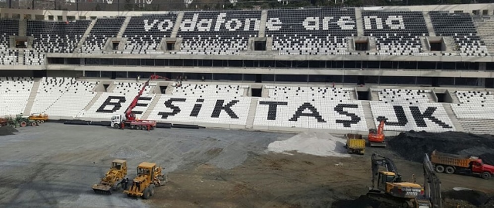 Vodafone Arena'da "Beşiktaş" Yazısı Ortaya Çıktı