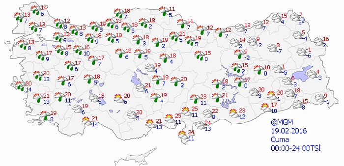 Ve Hava Sıcaklığı Ülke Genelinde Azalıyor...